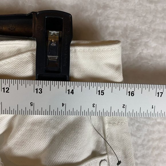 AFRM Denim Ankle Jeans Women's Size 27 White Mid Rise Distressed Cotton 6371‎ - Picture 4 of 9